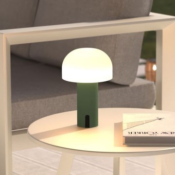 Atmosphera - LED Polnilni zunanji na dotik namizna svetilka JANY LED/3,7V 22 cm 2200 mAh IP44 zelena