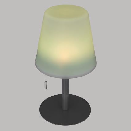 Atmosphera - LED RGBW Polnilni zunanji namizna svetilka ZACK LED/3,7V 1200 mAh IP44 črna