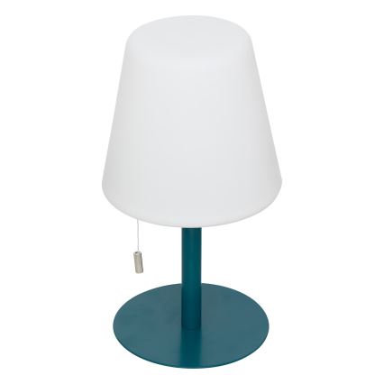 Atmosphera - LED RGBW Polnilni zunanji namizna svetilka ZACK LED/3,7V 1200 mAh IP44 turkizna