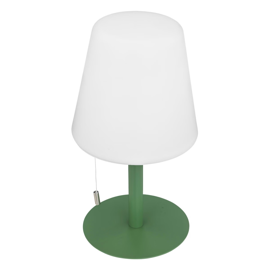 Atmosphera - LED RGBW Polnilni zunanji namizna svetilka ZACK LED/3,7V 1200 mAh IP44 zelena