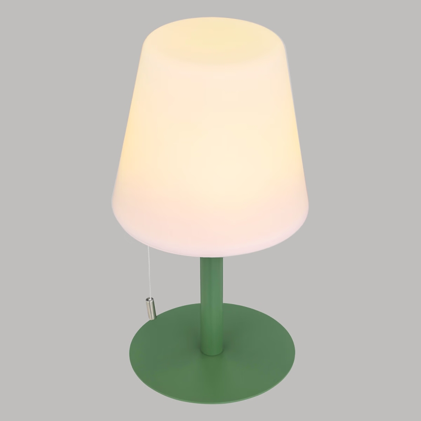 Atmosphera - LED RGBW Polnilni zunanji namizna svetilka ZACK LED/3,7V 1200 mAh IP44 zelena
