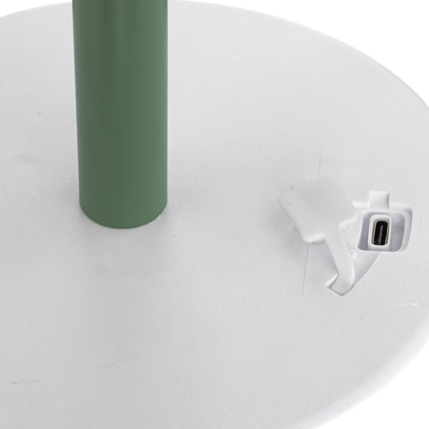 Atmosphera - LED RGBW Polnilni zunanji namizna svetilka ZACK LED/3,7V 1200 mAh IP44 zelena