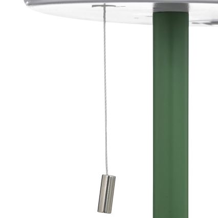 Atmosphera - LED RGBW Polnilni zunanji namizna svetilka ZACK LED/3,7V 1200 mAh IP44 zelena