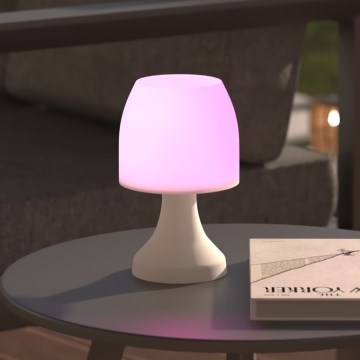 Atmosphera - LED RGB Zunanja namizna svetilka DOKK LED/3xAAA 19,5 cm IP44