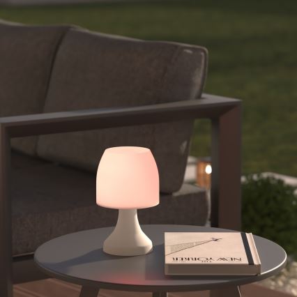 Atmosphera - LED RGB Zunanja namizna svetilka DOKK LED/3xAAA 19,5 cm IP44