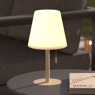 Atmosphera - LED RGBW Polnilni zunanji namizna svetilka ZACK LED/3,7V 1200 mAh IP44 bež