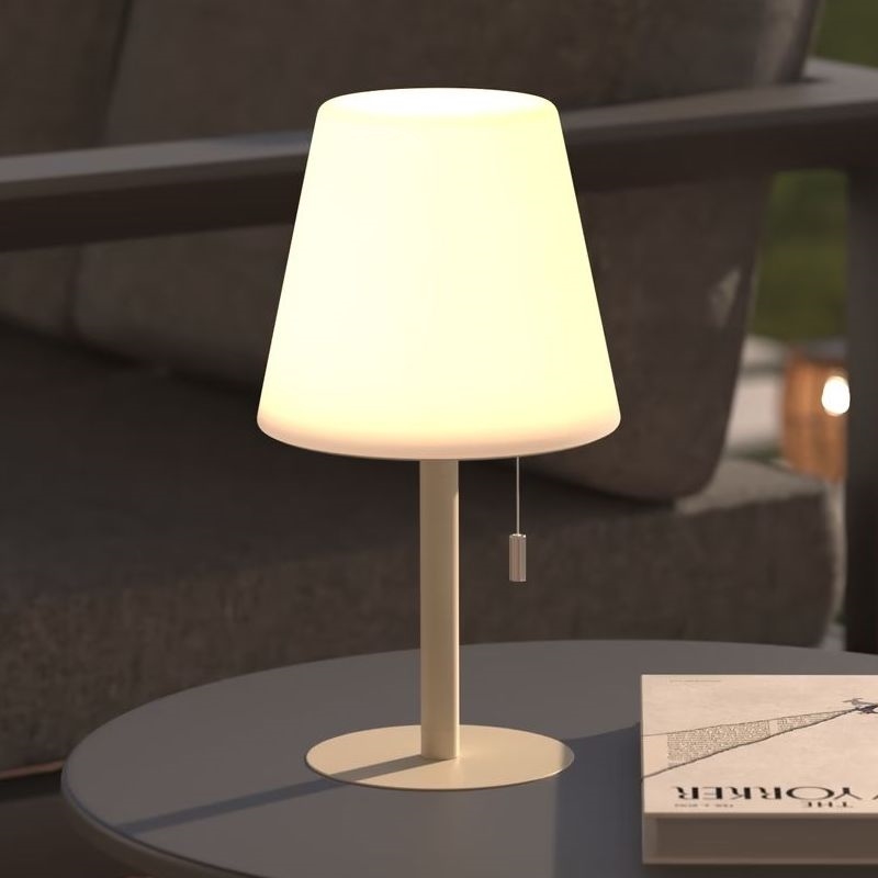Atmosphera - LED RGBW Polnilni zunanji namizna svetilka ZACK LED/3,7V 1200 mAh IP44 bež