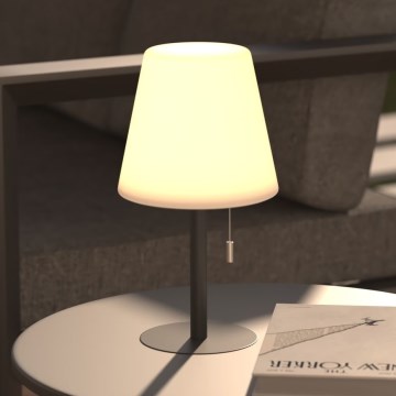 Atmosphera - LED RGBW Polnilni zunanji namizna svetilka ZACK LED/3,7V 1200 mAh IP44 črna
