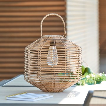 Atmosphera - LED Solarna svetilka CUBA LED/1,2V IP44 ratan