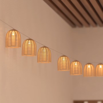 Atmosphera - LED solarni dekorativni niz AIA 10xLED 3,35m IP44 topla bela 1500 mAh