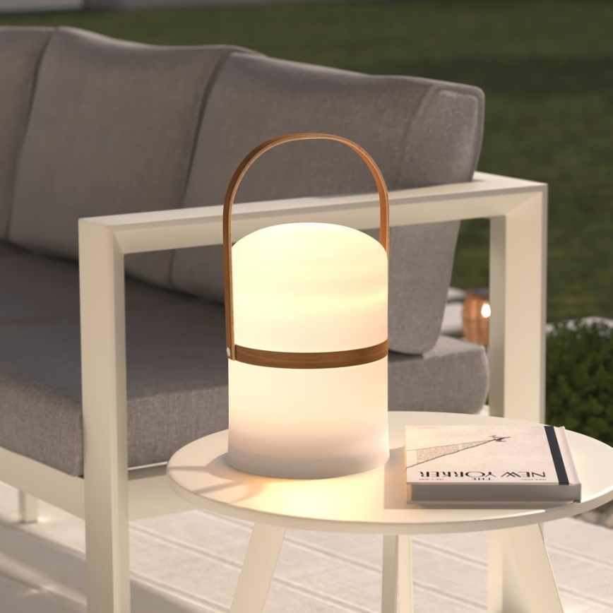 Atmosphera - LED Zatemnitvena polnilna zunanji namizna svetilka KIARA LED/3,7V 36 cm 4000 mAh IP44