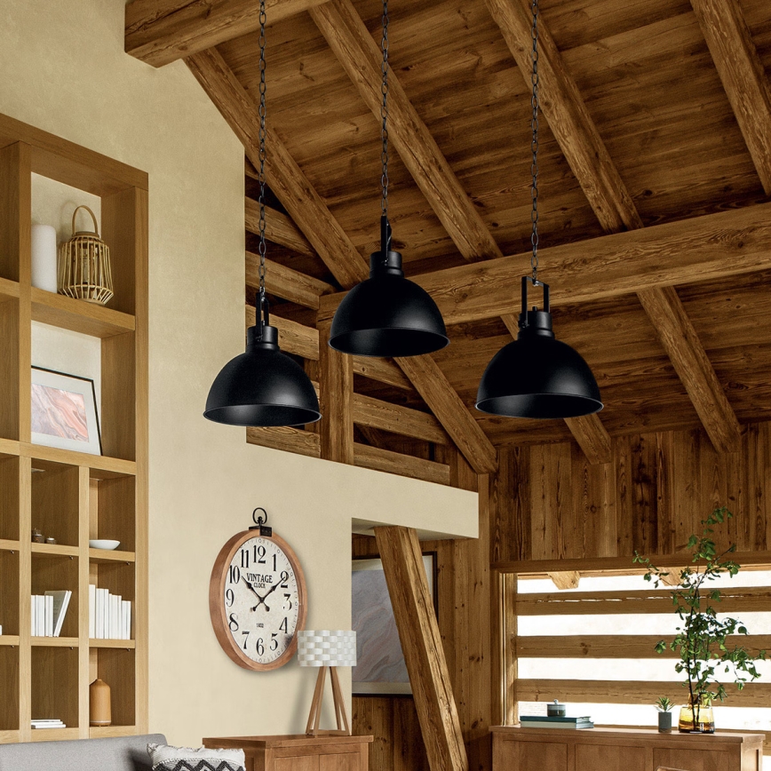 Atmosphera - Lestenec na verigi BASALT 1xE27/25W/230V črna