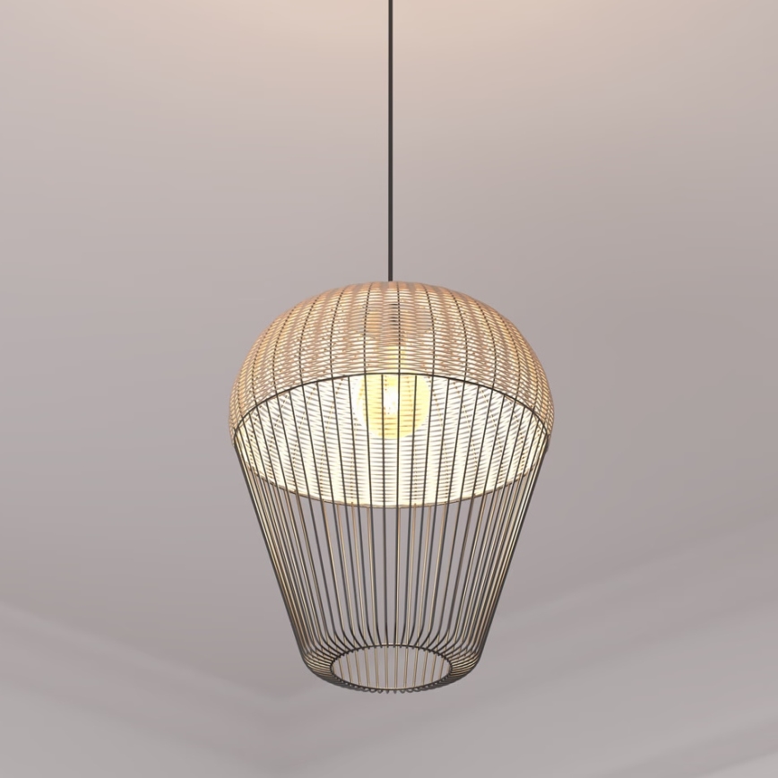 Atmosphera - Lestenec na vrvici ANEA 1xE27/40W/230V ratan