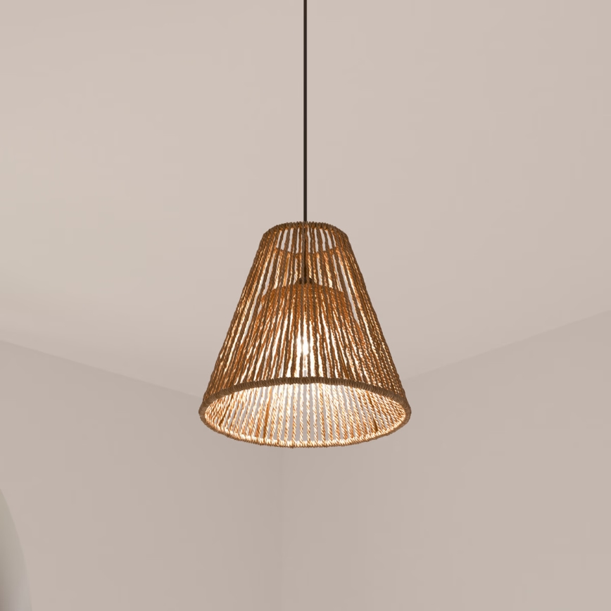 Atmosphera - Lestenec na vrvici GIADA 1xE27/40W/230V juta