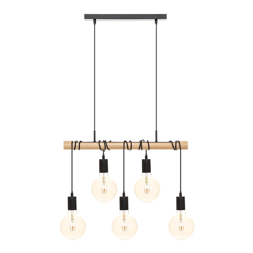 Atmosphera - Lestenec na vrvici JAKE 5xE27/40W/230V bor