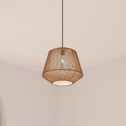 Atmosphera - Lestenec na vrvici JILY 1xE27/40W/230V juta bež