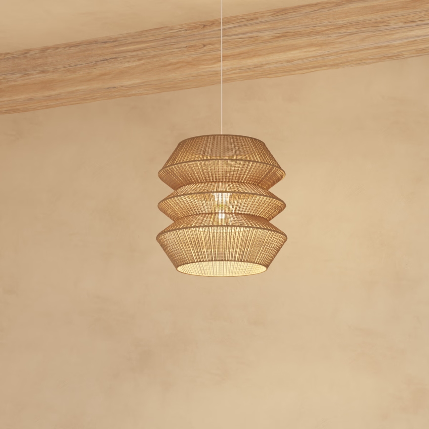 Atmosphera - Lestenec na vrvici LIZA 1xE27/40W/230V juta