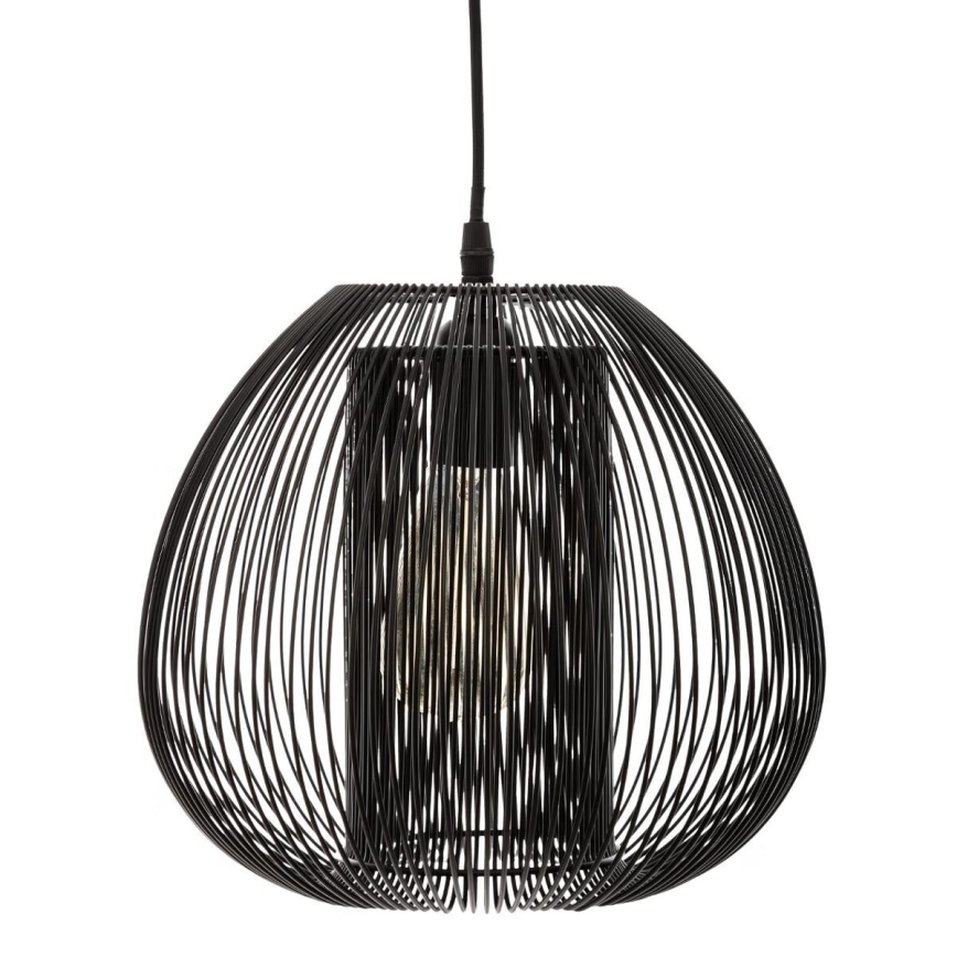 Atmosphera - Lestenec na vrvici NODA 1xE27/40W/230V črna