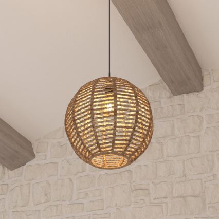 Atmosphera - Lestenec na vrvici RANA 1xE27/40W/230V ratan
