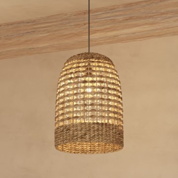 Atmosphera - Lestenec na vrvici SAND 1xE27/40W/230V ratan/vodna hijacinta