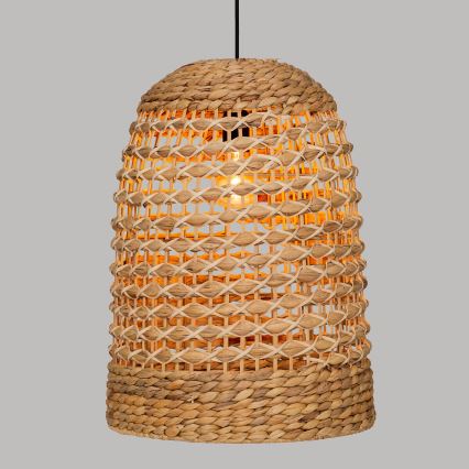 Atmosphera - Lestenec na vrvici SAND 1xE27/40W/230V ratan/vodna hijacinta