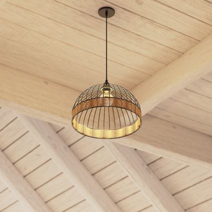Atmosphera - Lestenec na vrvici SUWA 1xE27/40W/230V ratan