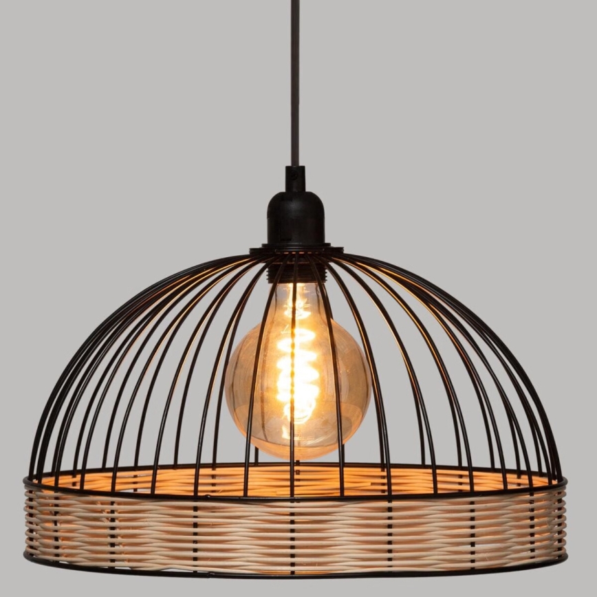 Atmosphera - Lestenec na vrvici SUWA 1xE27/40W/230V ratan