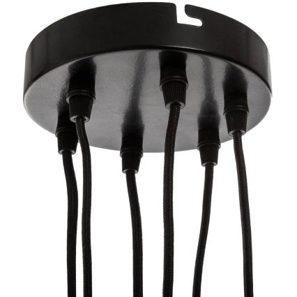 Atmosphera - Lestenec na vrvici UDELL 6xE27/40W/230V pajek