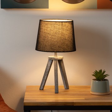 Atmosphera - Namizna svetilka MINI 1xE14/25W/230V bor/črna