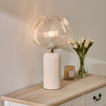 Atmosphera - Namizna svetilka PHYLAS 1xE14/40W/230V bež
