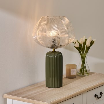 Atmosphera - Namizna svetilka PHYLAS 1xE14/40W/230V zelena