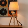 Atmosphera - Namizna svetilka RUNO 1xE27/25W/230V bambus/krem barva