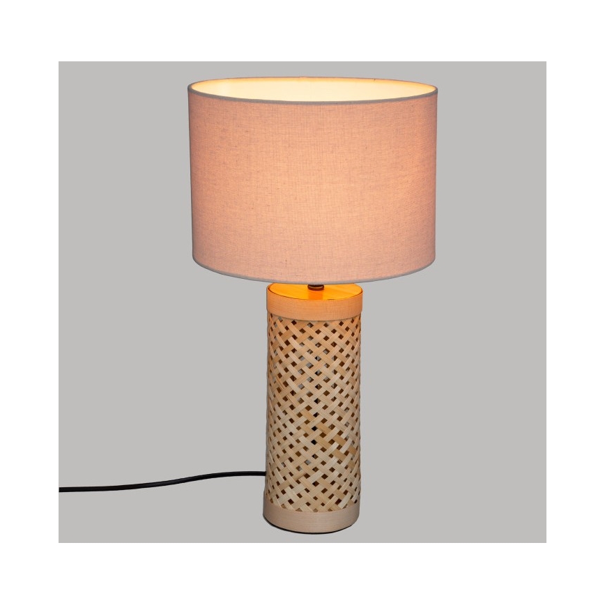 Atmosphera - Namizna svetilka SALMA 1xE27/40W/230V bambus