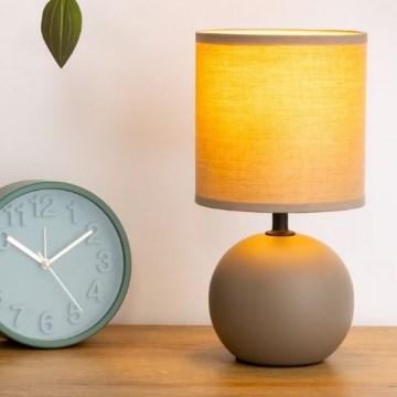 Atmosphera - Namizna svetilka TIMÉO 1xE14/60W/230V taupe/krem barva