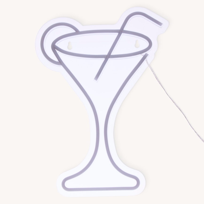 Atmosphera - Neonska LED stenska dekoracija COCTAIL LED/5V