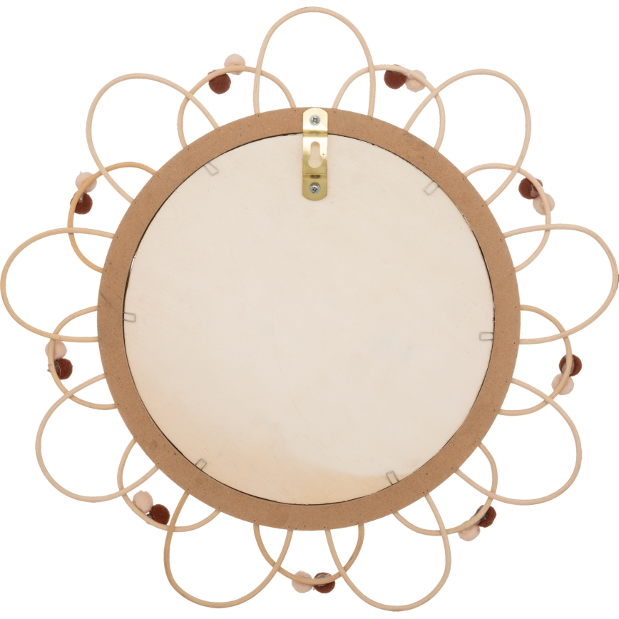 Atmosphera - Otroško stensko ogledalo CAMPAIN, premer 38 cm, iz ratana