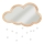 Atmosphera - Otroško stensko ogledalo CLOUD 40x36 cm iz kavčukovega lesa