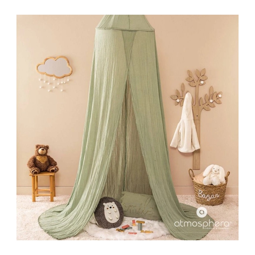 Atmosphera - Otroško stensko ogledalo CLOUD 40x36 cm iz kavčukovega lesa