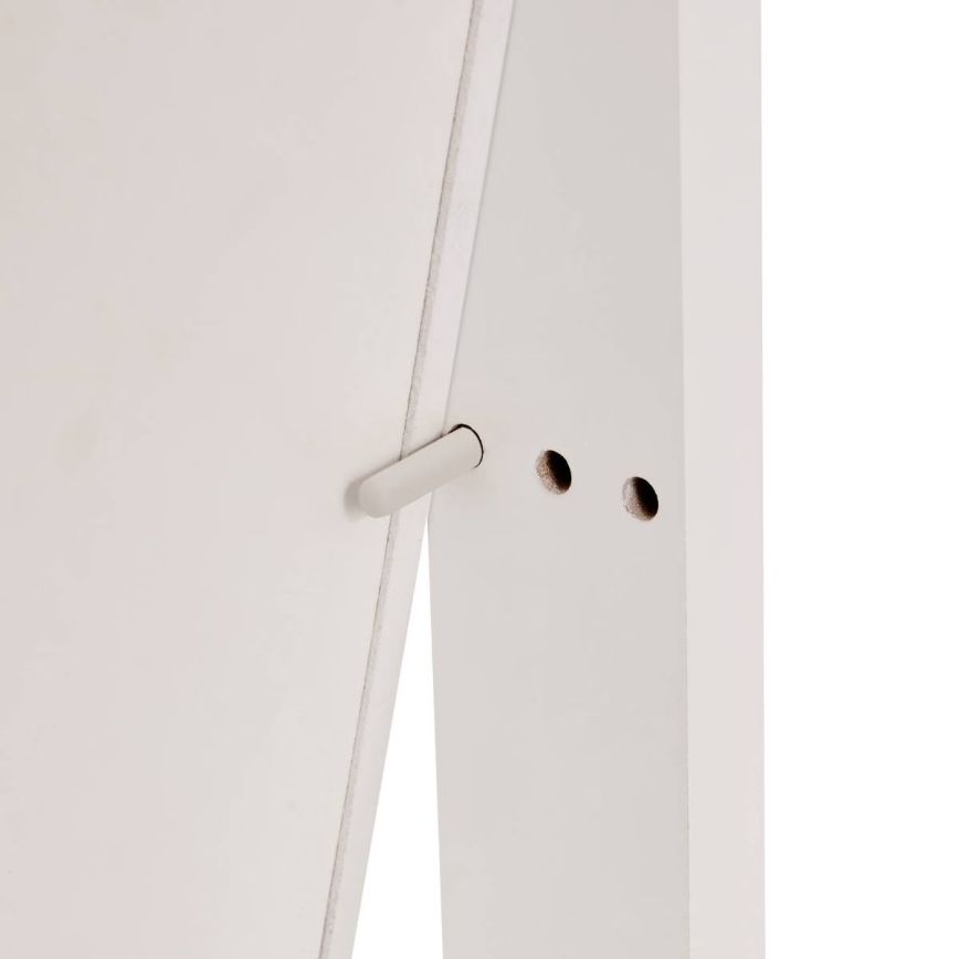 Atmosphera - Prostostoječe ogledalo z omarico za nakit LEXY 158x38 cm belo