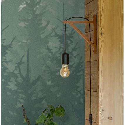 Atmosphera - Stenska svetilka WILD 1xE27/25W/230V bor