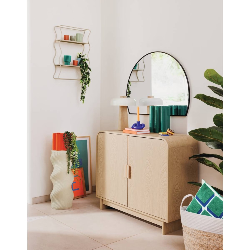 Atmosphera - Stensko ogledalo ALICE 65x90 cm črna