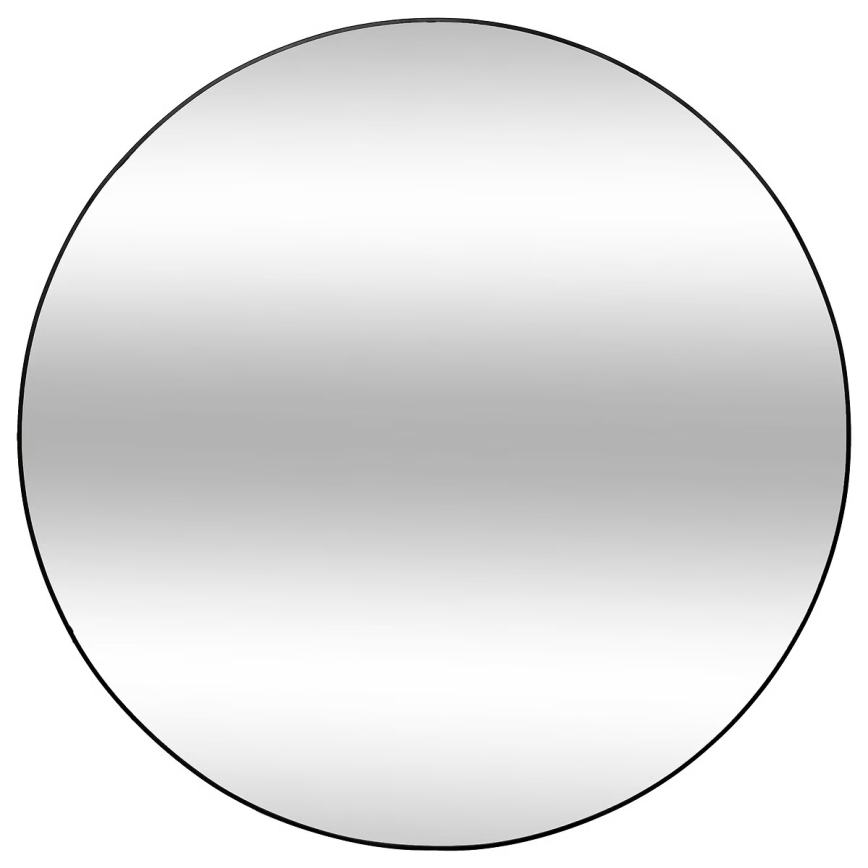 Atmosphera - Stensko ogledalo ALICE pr. 110 cm črna
