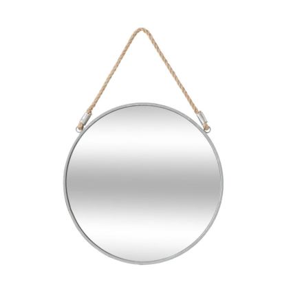 Atmosphera - Stensko ogledalo EDEN pr. 38 cm srebrna