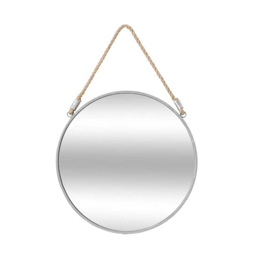 Atmosphera - Stensko ogledalo EDEN pr. 38 cm srebrna