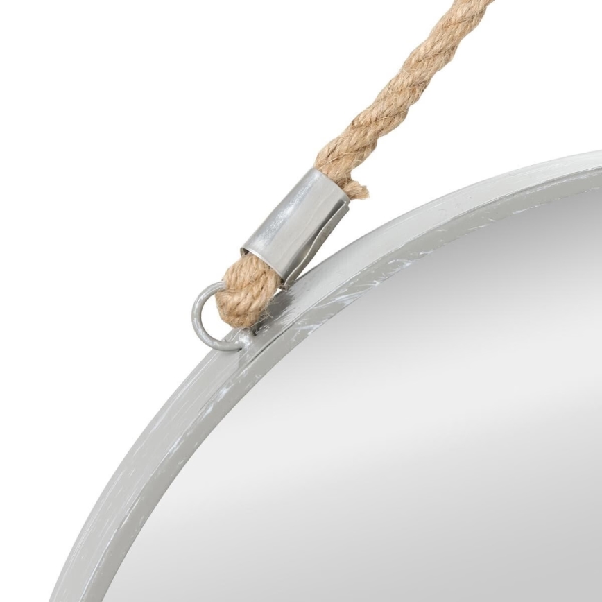 Atmosphera - Stensko ogledalo EDEN pr. 38 cm srebrna