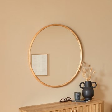 Atmosphera - Stensko ogledalo KIM pr. 75 cm kavčukovec