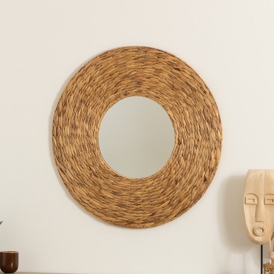 Atmosphera - Stensko ogledalo LORENA pr. 75 cm vodna hijacinta
