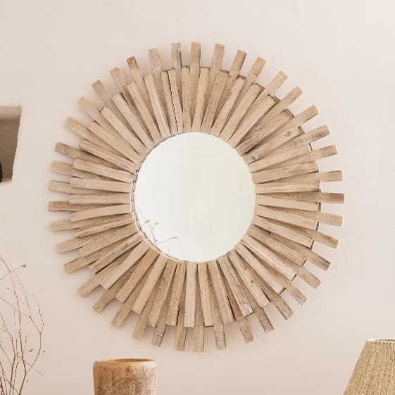 Atmosphera - Stensko ogledalo MANON pr. 88 cm jelka