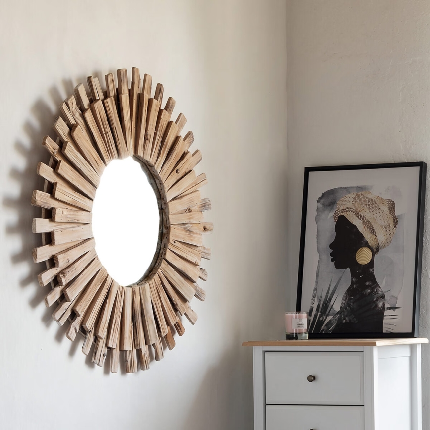Atmosphera - Stensko ogledalo MANON pr. 88 cm jelka