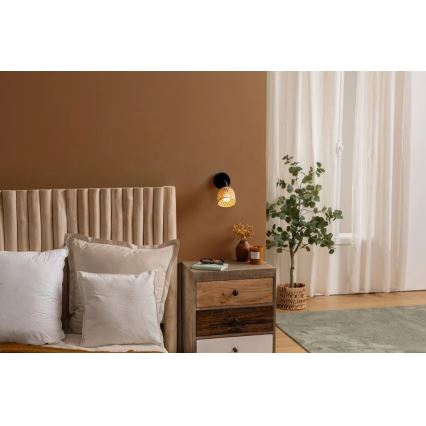 Atmosphera - Stensko točkovno svetilo LIO 1xE14/25W/230V bambus